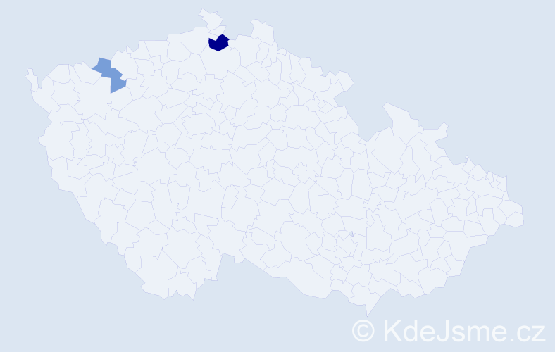 Příjmení: 'Šolla', počet výskytů 3 v celé ČR