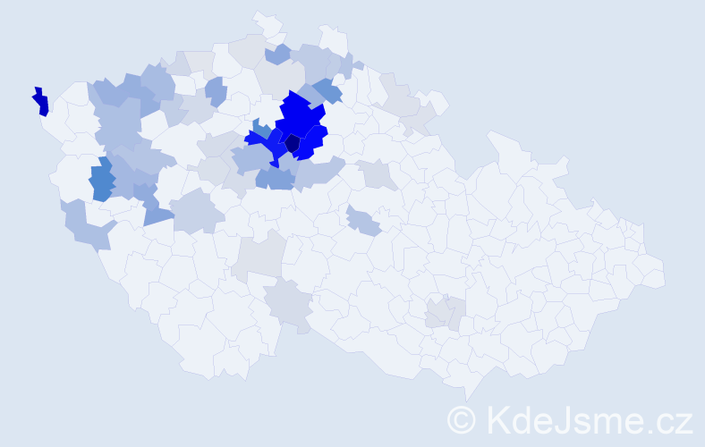 Příjmení: 'Cerha', počet výskytů 194 v celé ČR