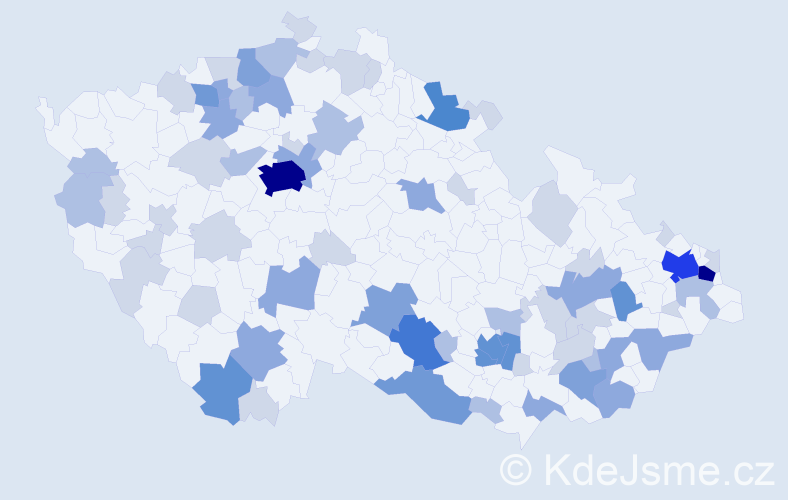 Příjmení: 'Križanová', počet výskytů 186 v celé ČR