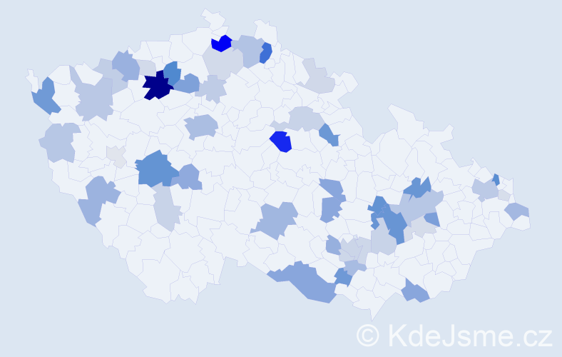 Příjmení: 'Funk', počet výskytů 132 v celé ČR