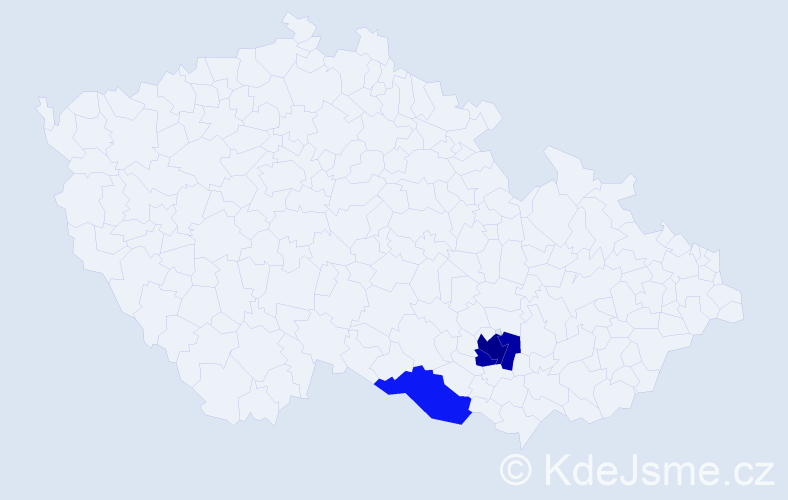 Příjmení: 'Fretichová', počet výskytů 6 v celé ČR