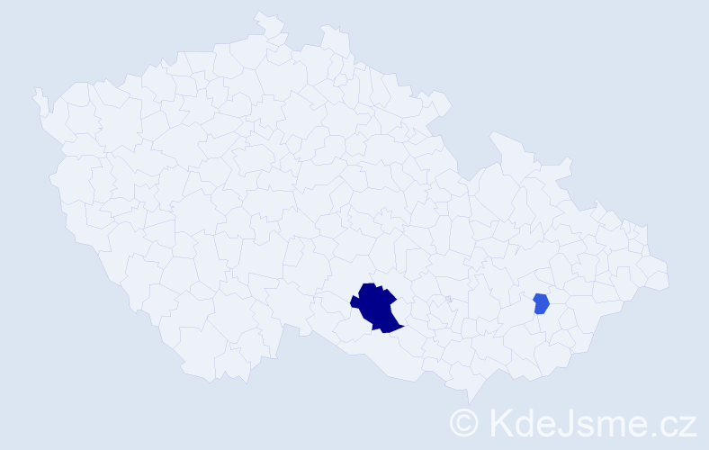 Příjmení: 'Mlodzik', počet výskytů 8 v celé ČR