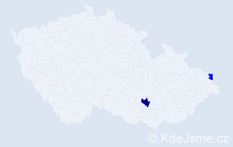Příjmení: 'Ayadi', počet výskytů 5 v celé ČR