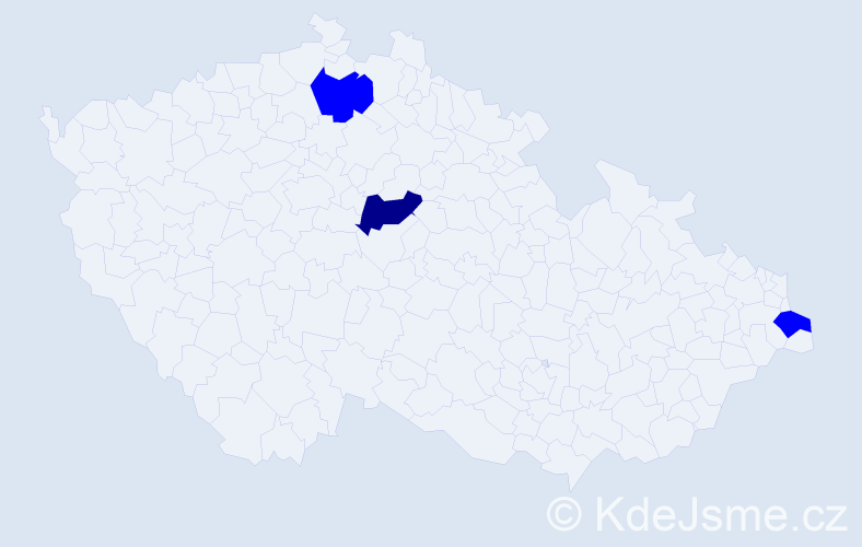Příjmení: 'Podimák', počet výskytů 4 v celé ČR