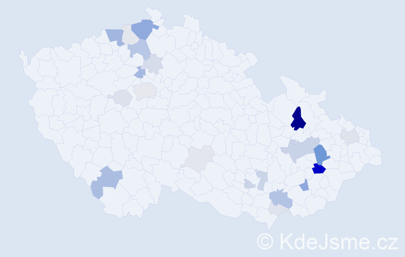 Příjmení: 'Gerhardová', počet výskytů 64 v celé ČR