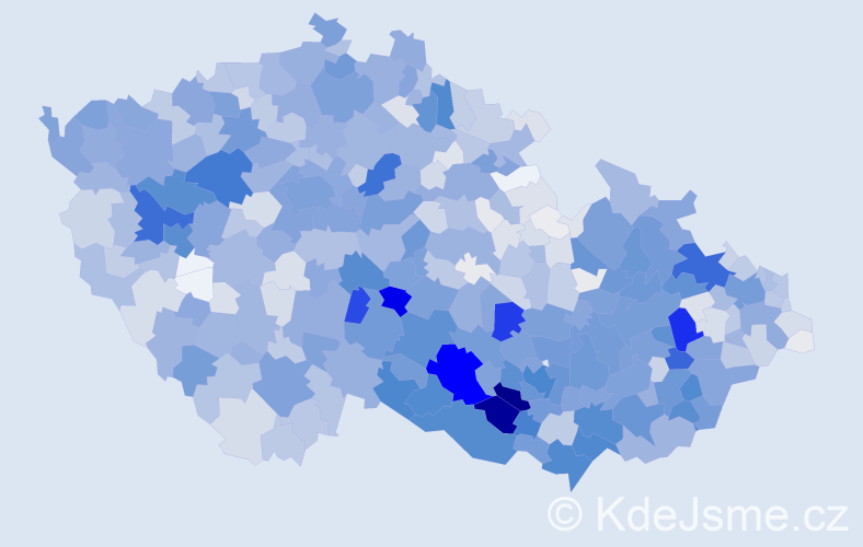 Příjmení: 'Čech', počet výskytů 6377 v celé ČR