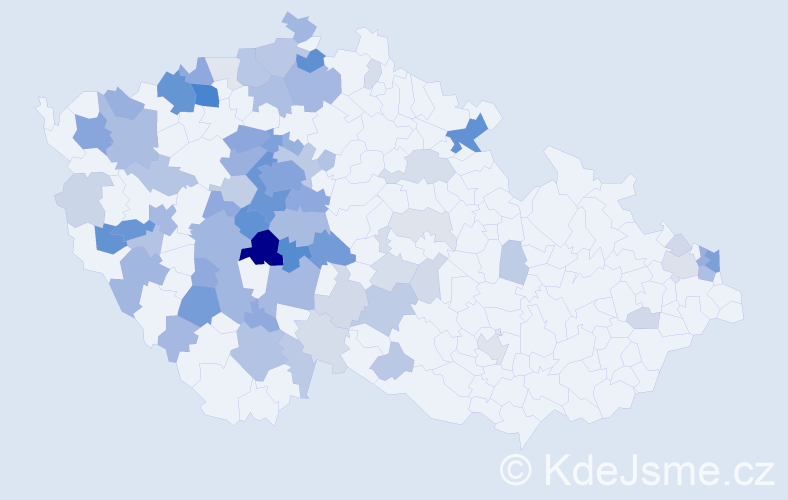 Příjmení: 'Pomahačová', počet výskytů 261 v celé ČR