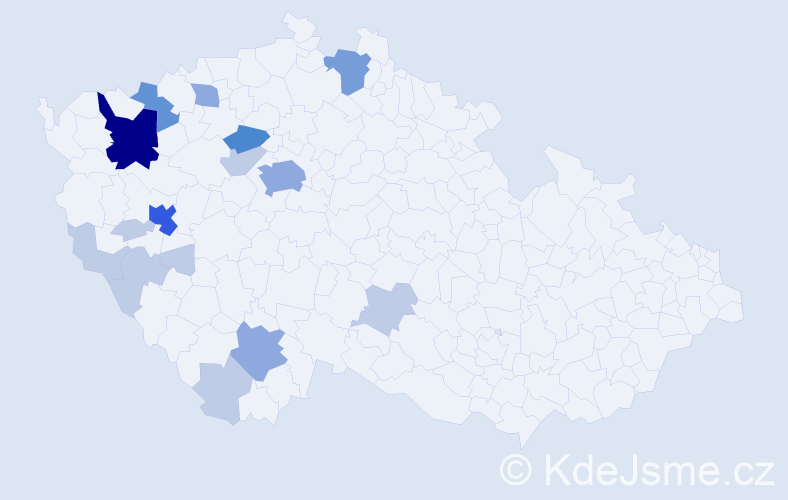 Příjmení: 'Trapp', počet výskytů 41 v celé ČR