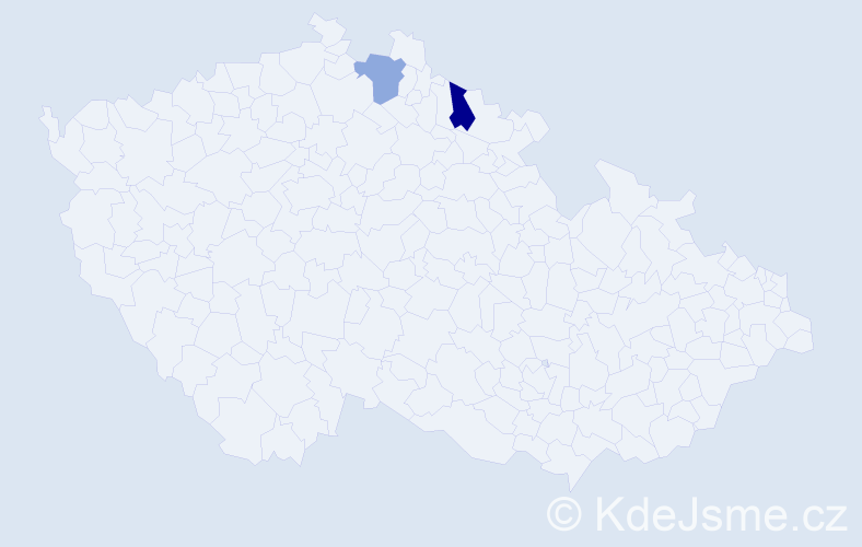 Příjmení: 'Matěáska', počet výskytů 7 v celé ČR