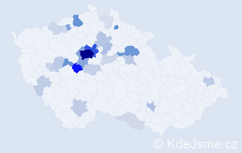Příjmení: 'Zhou', počet výskytů 189 v celé ČR