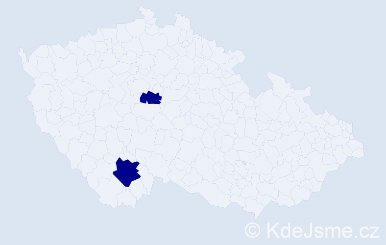 Příjmení: 'Legkov', počet výskytů 2 v celé ČR