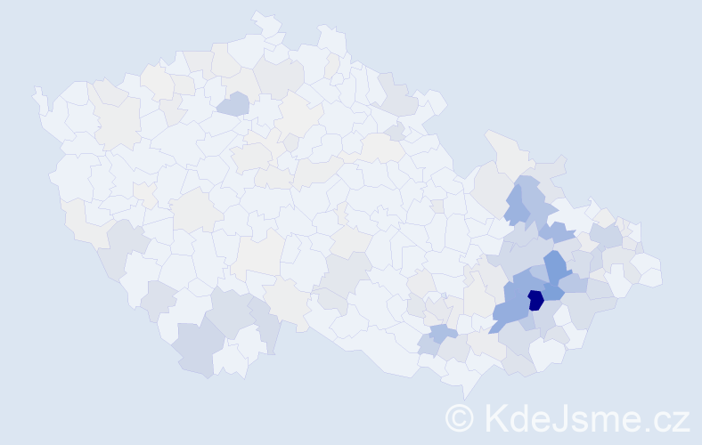 Příjmení: 'Mlčáková', počet výskytů 520 v celé ČR