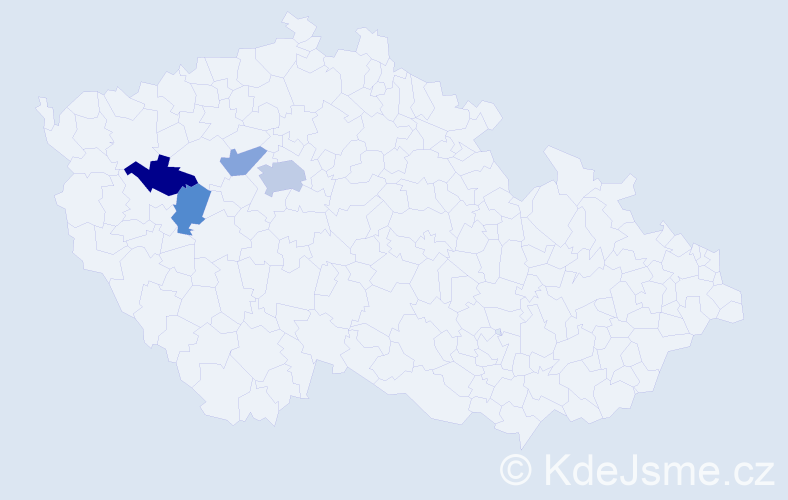 Příjmení: 'Humlhanzová', počet výskytů 6 v celé ČR