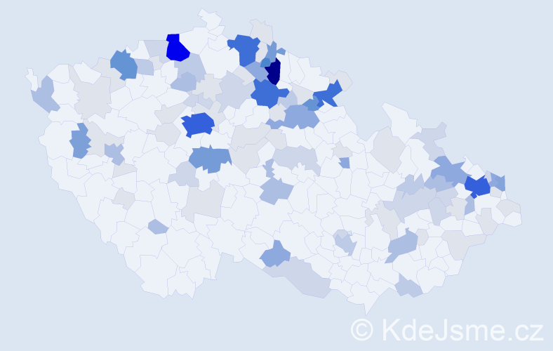 Příjmení: 'Samko', počet výskytů 340 v celé ČR