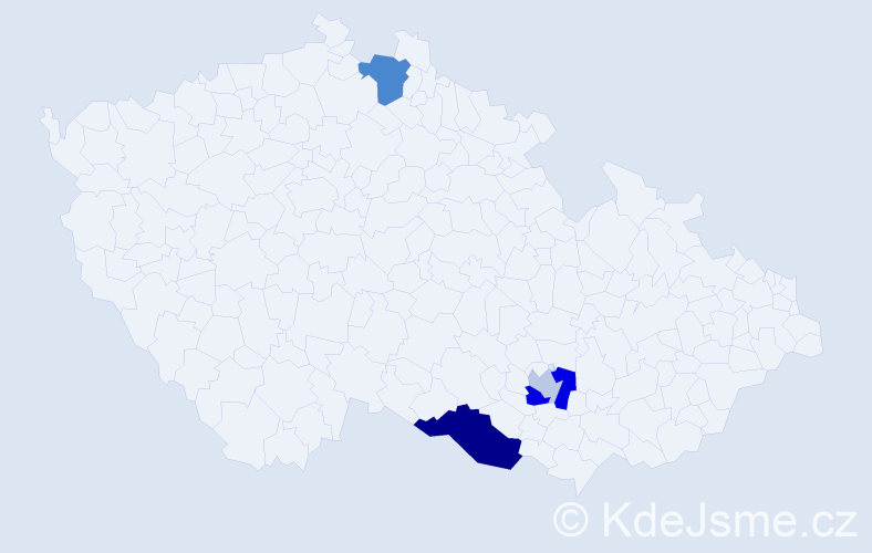Příjmení: 'Leukert', počet výskytů 8 v celé ČR