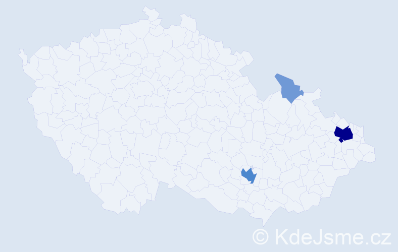 Příjmení: 'Sviderská', počet výskytů 11 v celé ČR