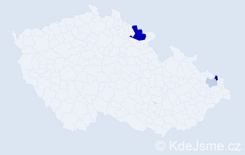 Příjmení: 'Koltun', počet výskytů 11 v celé ČR