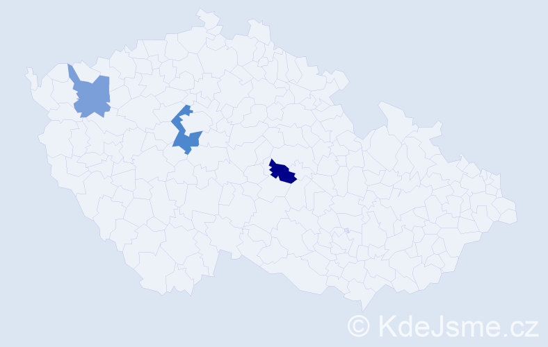 Příjmení: 'Turkin', počet výskytů 4 v celé ČR