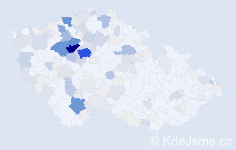 Příjmení: 'Frolík', počet výskytů 553 v celé ČR