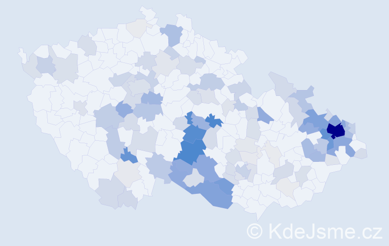 Příjmení: 'Neuwirthová', počet výskytů 536 v celé ČR