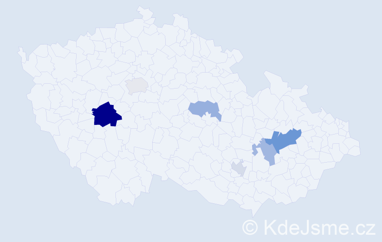 Příjmení: 'Hergott', počet výskytů 12 v celé ČR