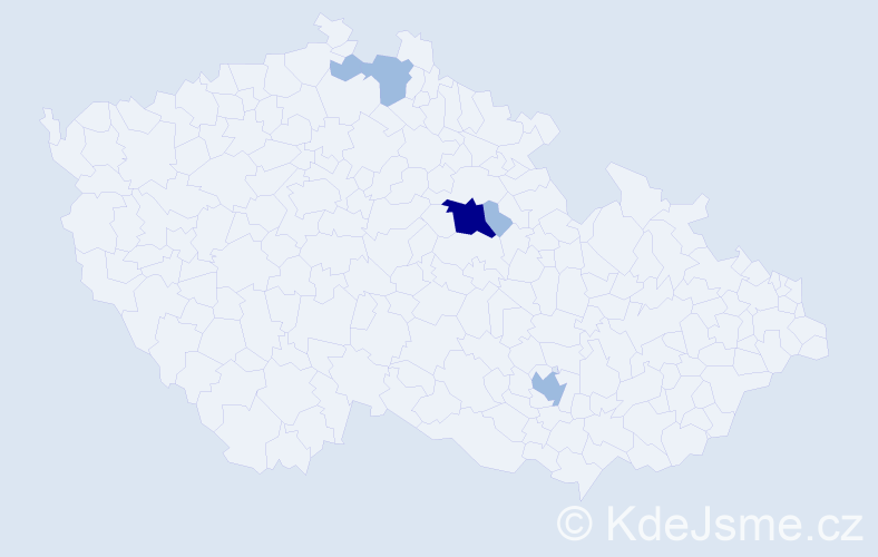 Příjmení: 'Sákrová', počet výskytů 8 v celé ČR