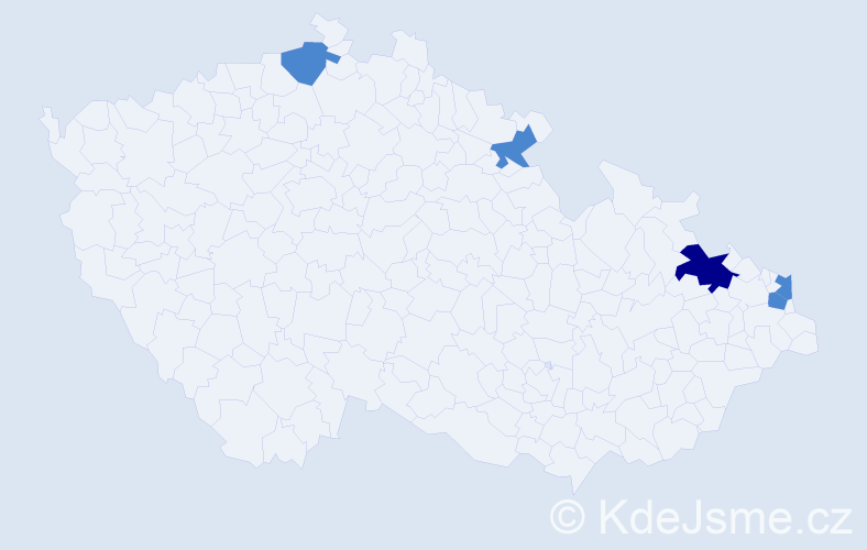 Příjmení: 'Szrajber', počet výskytů 7 v celé ČR