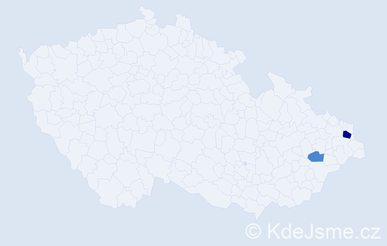 Příjmení: 'Byčkovová', počet výskytů 4 v celé ČR