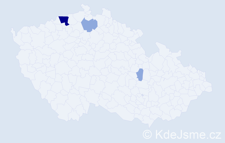 Příjmení: 'Postičová', počet výskytů 11 v celé ČR