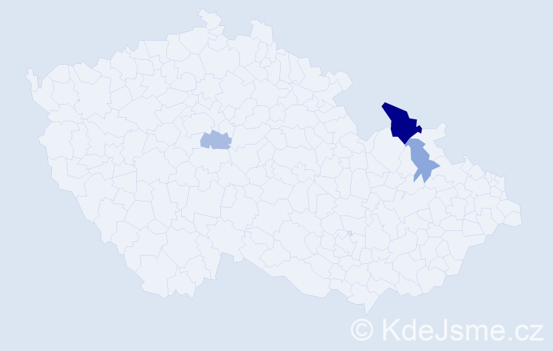 Příjmení: 'Pierogová', počet výskytů 7 v celé ČR