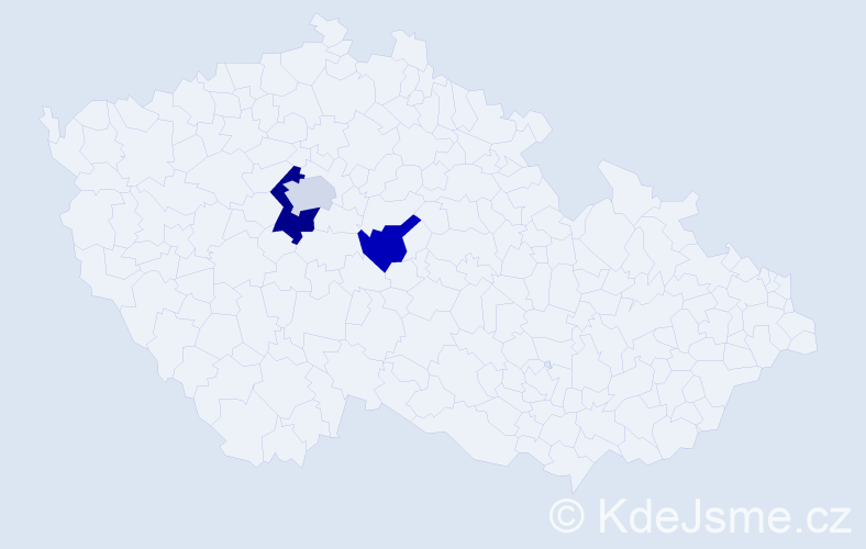 Příjmení: 'Schwarczingerová', počet výskytů 4 v celé ČR