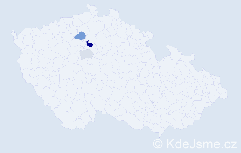 Příjmení: 'Klaubert', počet výskytů 7 v celé ČR