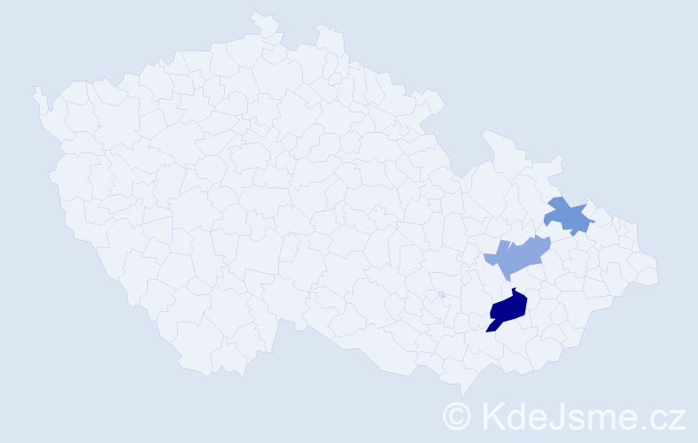 Příjmení: 'Gernová', počet výskytů 9 v celé ČR