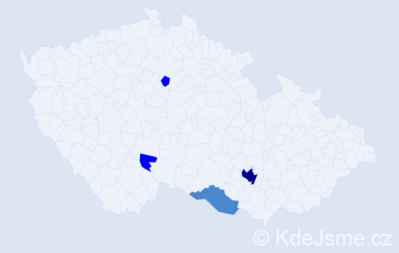 Příjmení: 'Malachovová', počet výskytů 8 v celé ČR