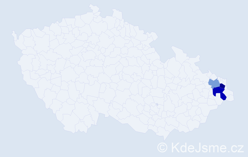 Příjmení: 'Hellsteinová', počet výskytů 11 v celé ČR