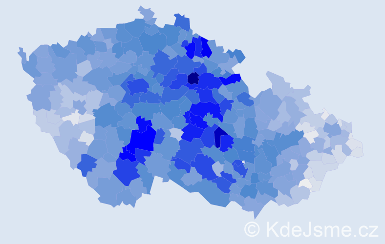 Příjmení: 'Novotný', počet výskytů 24249 v celé ČR