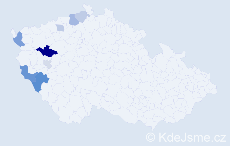 Příjmení: 'Kronforstová', počet výskytů 15 v celé ČR