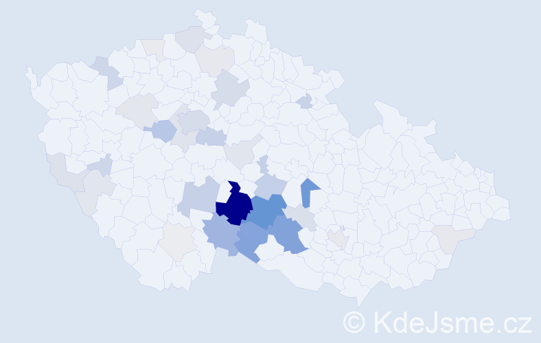 Příjmení: 'Parkanová', počet výskytů 133 v celé ČR