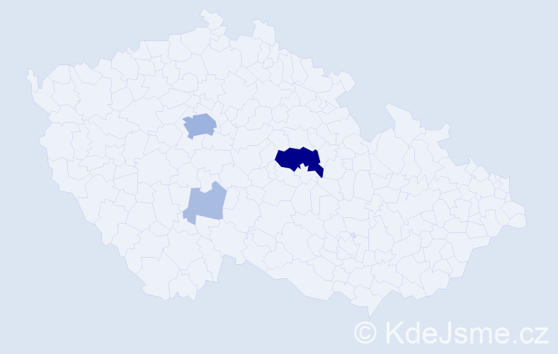 Příjmení: 'Řivnáč', počet výskytů 19 v celé ČR