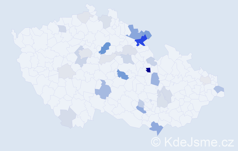 Příjmení: 'Rufer', počet výskytů 89 v celé ČR