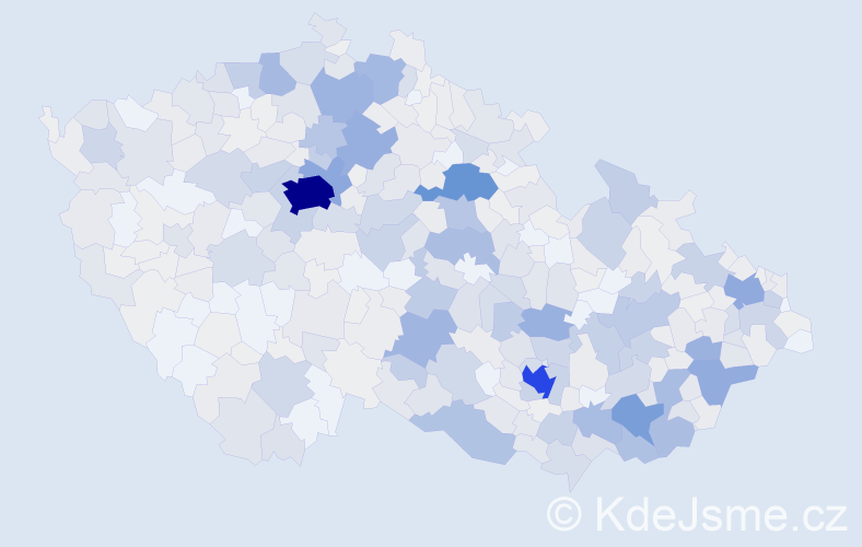 Příjmení: 'Marečková', počet výskytů 2150 v celé ČR