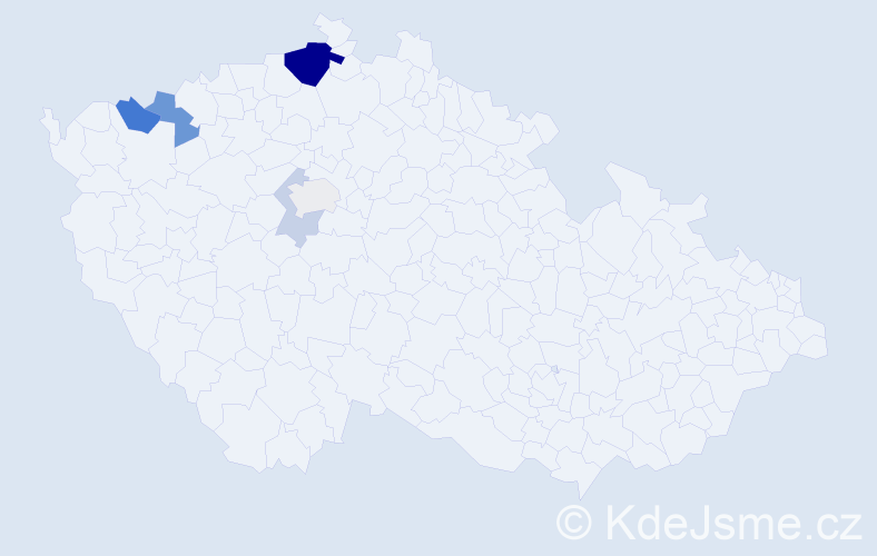 Příjmení: 'Resa', počet výskytů 15 v celé ČR