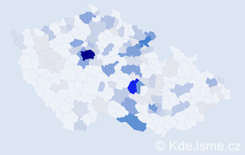 Příjmení: 'Dítětová', počet výskytů 356 v celé ČR