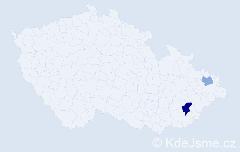 Příjmení: 'Štáková', počet výskytů 12 v celé ČR