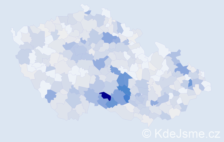 Příjmení: 'Chalupa', počet výskytů 2217 v celé ČR