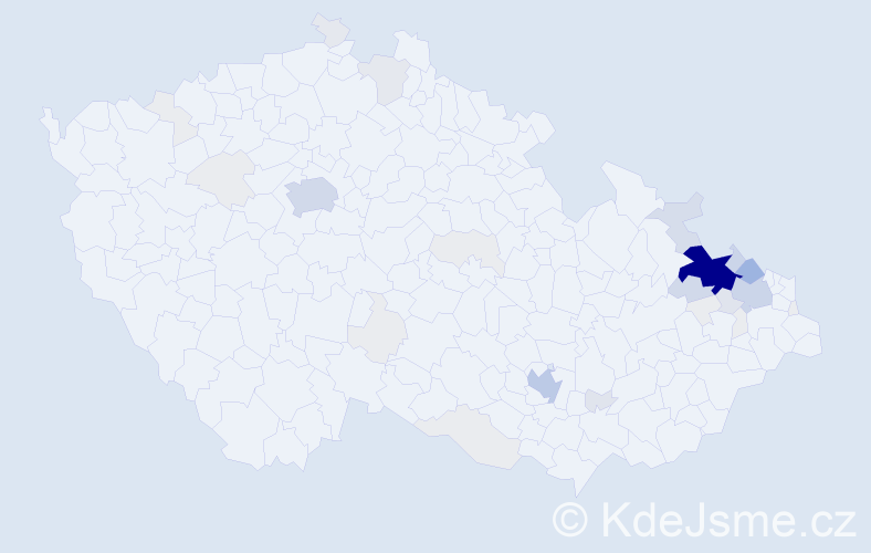 Příjmení: 'Beinhauerová', počet výskytů 170 v celé ČR
