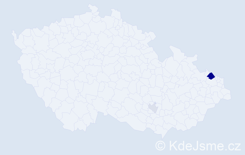 Příjmení: 'Múdriková', počet výskytů 5 v celé ČR