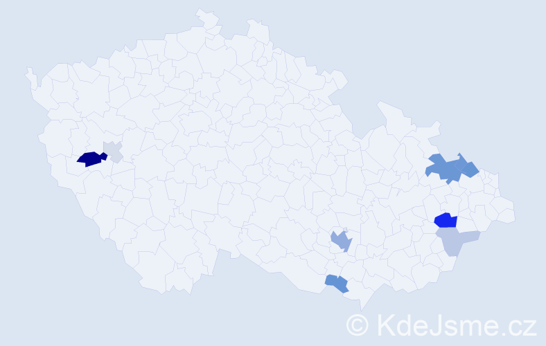 Příjmení: 'Mertensová', počet výskytů 23 v celé ČR