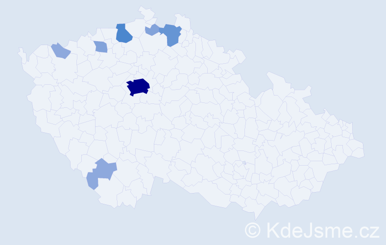 Příjmení: 'Storchová', počet výskytů 21 v celé ČR