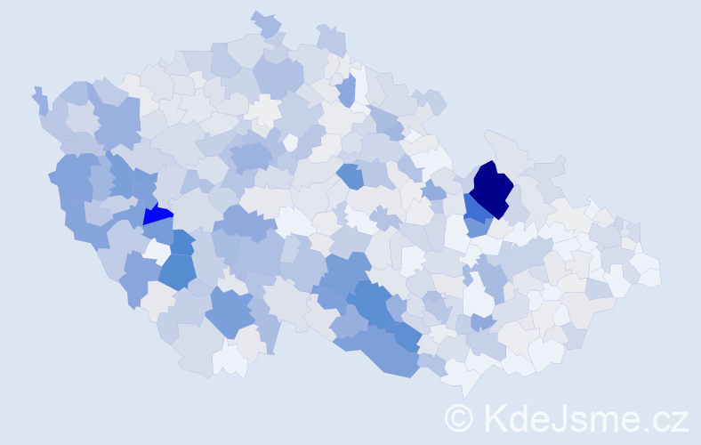 Příjmení: 'Divišová', počet výskytů 2293 v celé ČR